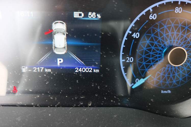 Used Hongqi E-QM5 2023 Revised Version Basic Travel Edition Odometer Close Up