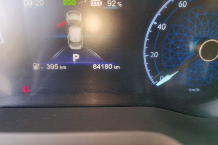 Used Hongqi E-QM5 2023 Revised Version Basic Travel Edition Odometer Close Up