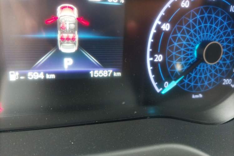 Used Hongqi E-QM5 2024 610 km PLUS Odometer Close Up