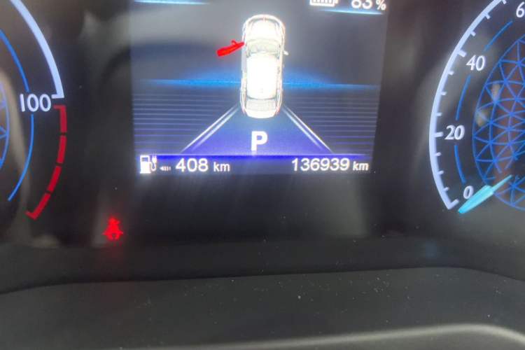 Used Hongqi E-QM5 2024 500km Range Edition Odometer Close Up