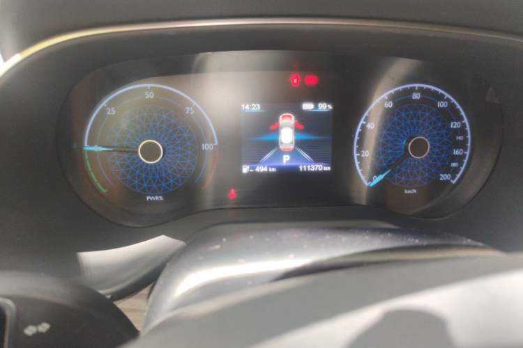 Used Hongqi E-QM5 2024 500km Range Edition Odometer Close Up