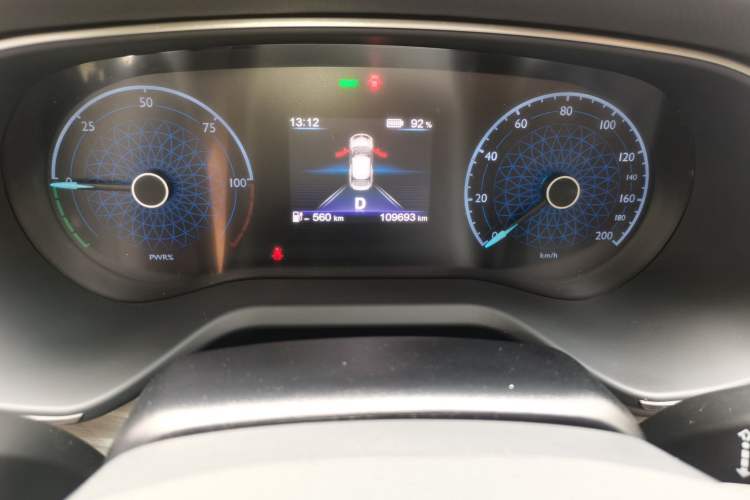 Used Hongqi E-QM5 2024 610 km PLUS Odometer Close Up