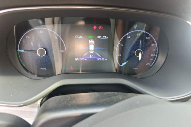 Used Hongqi E-QM5 2024 500km Range Edition Odometer Close Up