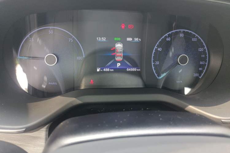 Used Hongqi E-QM5 2024 500km Range Edition Odometer Close Up
