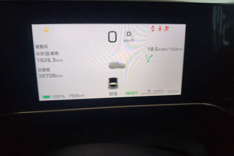 Used Hongqi EH7 2024 760 Pro+ Four-Wheel Drive Version Instrument Cluster