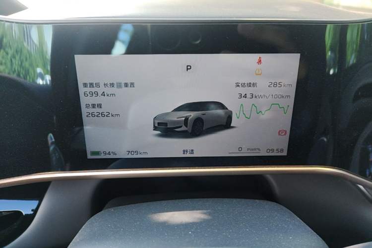 Used Hongqi EH7 2024 760 Pro+ Four-Wheel Drive Version Instrument Cluster