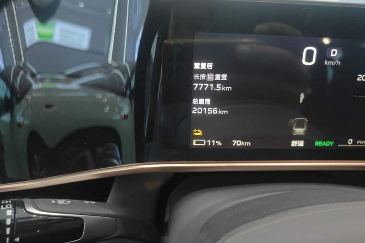 Used Hongqi EH7 2024 690 Pro Odometer Close Up