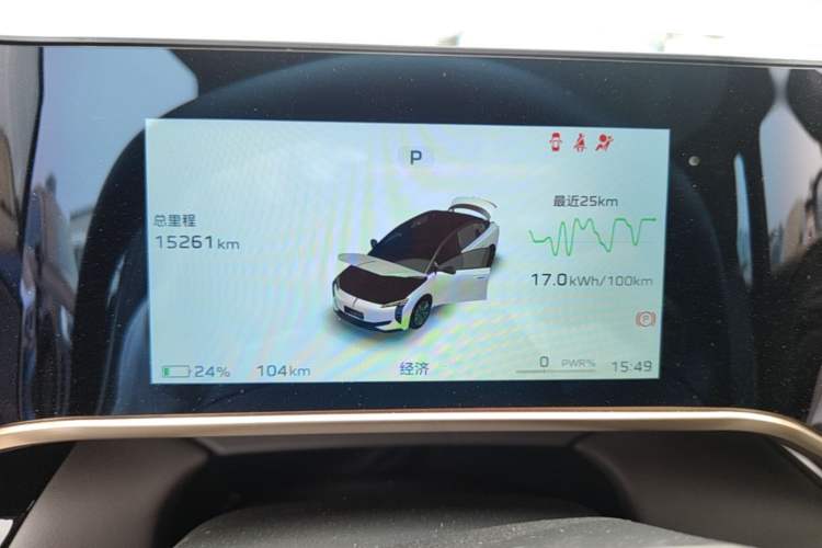 Used Hongqi EH7 2025 640 All-Wheel Drive Smart Selection Edition Instrument Cluster