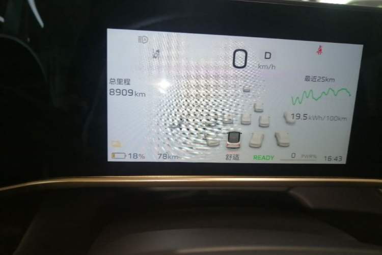 Used Hongqi EH7 2025 640 All-Wheel Drive Smart Selection Edition Instrument Cluster