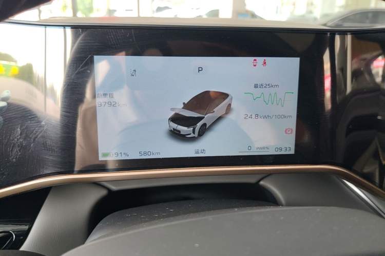 Used Hongqi EH7 2025 640 All-Wheel Drive Smart Selection Edition Instrument Cluster
