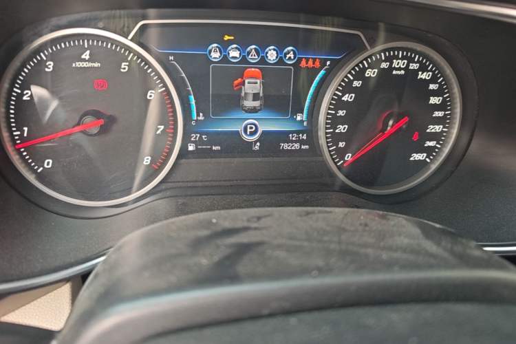 Used Hongqi H5 2018 30TD Smart Connect Dynamic Edition Odometer Close Up