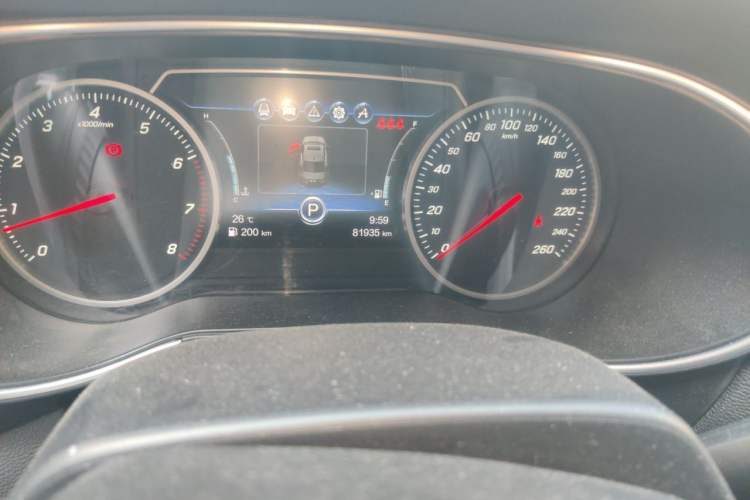 Used Hongqi H5 2018 30TD Smart Connect Enjoy Edition Odometer Close Up