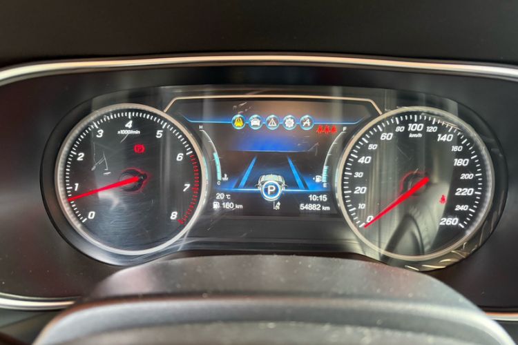 Used Hongqi H5 2018 30TD Smart Connective Dynamic 60th Anniversary Edition Odometer Close Up