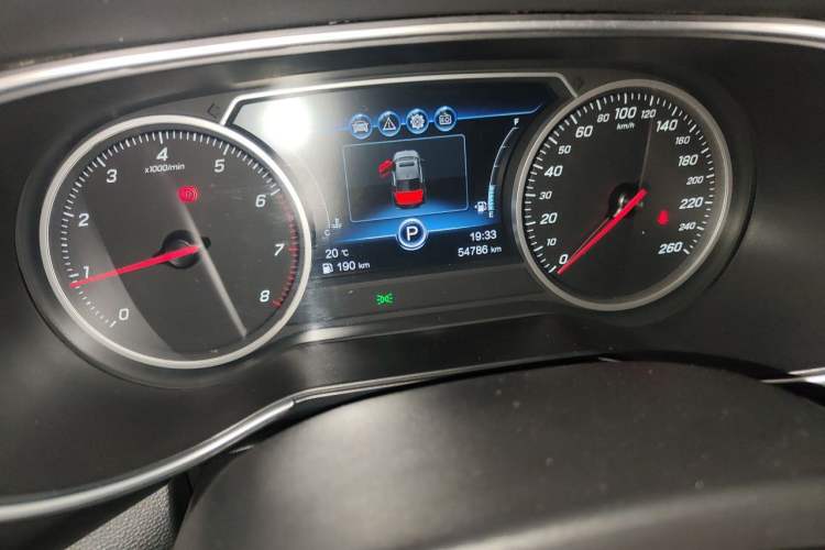 Used Hongqi H5 2019 30TD Dynamic Edition Odometer Close Up