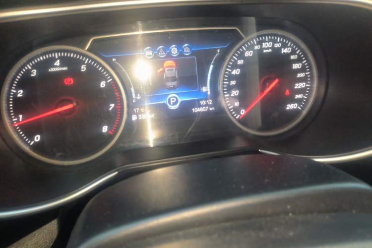 Used Hongqi H5 2019 30TD Dynamic Edition Odometer Close Up