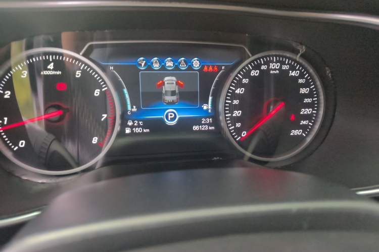 Used Hongqi H5 2019 30TD Smart Connect Dynamic Edition Odometer Close Up