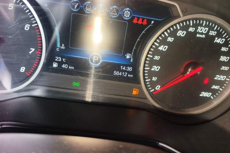 Used Hongqi H5 2019 30TD Smart Connect Dynamic Edition Odometer Close Up