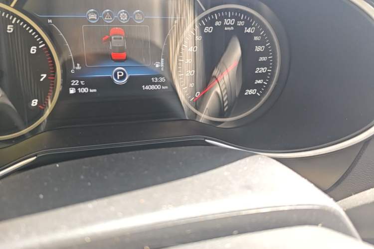 Used Hongqi H5 2019 30TD Dynamic Edition Odometer Close Up