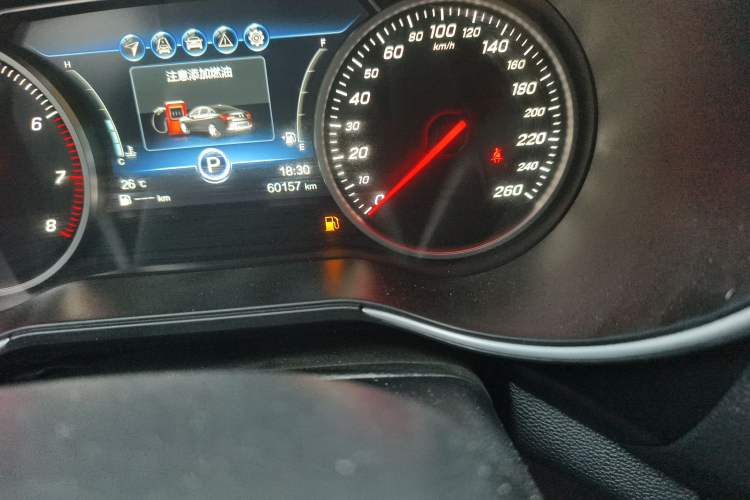 Used Hongqi H5 2019 30TD Smart Connect Dynamic Edition Odometer Close Up