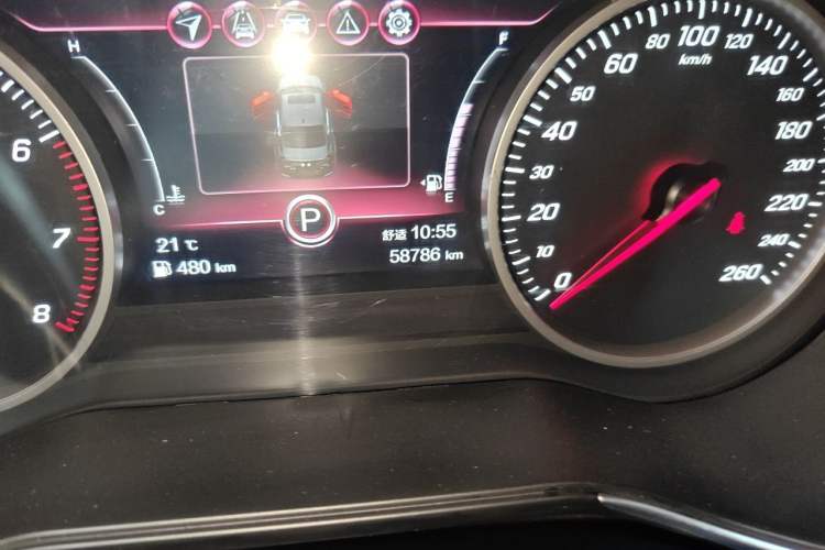 Used Hongqi H5 2020 1.8T Automatic Smart Connect Flagship Edition Odometer Close Up
