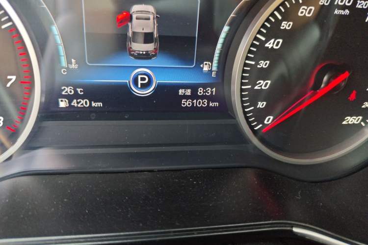 Used Hongqi H5 2020 1.8T Automatic Smart Connect Flagship Edition Odometer Close Up
