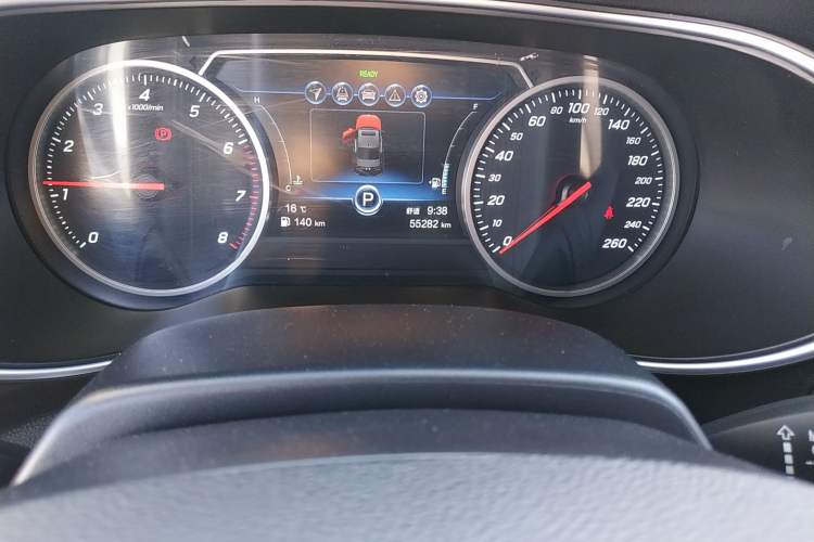 Used Hongqi H5 2020 1.8T Automatic Smart Connect Flagship Edition Odometer Close Up