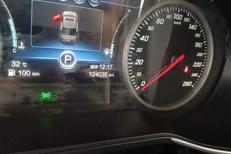 Used Hongqi H5 2020 1.5T DCT Flagship Edition Odometer Close Up
