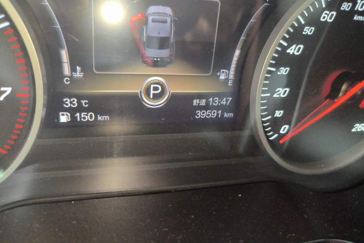 Used Hongqi H5 2020 1.8T Automatic Smart Connect Flagship Edition Odometer Close Up