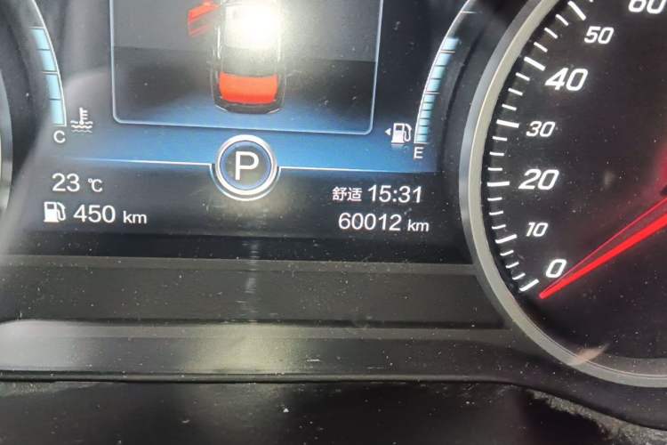 Used Hongqi H5 2020 1.8T Automatic Smart Connect Flagship Edition Odometer Close Up