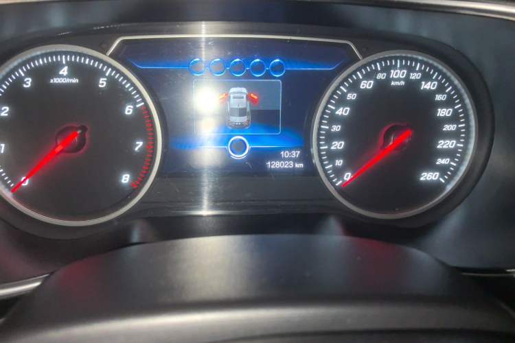 Used Hongqi H5 2020 1.8T Automatic Smart Connect Flagship Edition Odometer Close Up