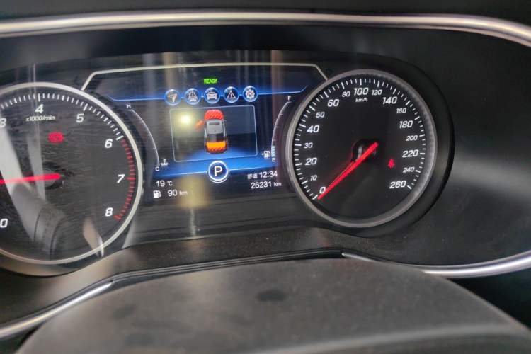 Used Hongqi H5 2022 Classic Model 1.8T Automatic Smart Connect Flagship Edition Odometer Close Up
