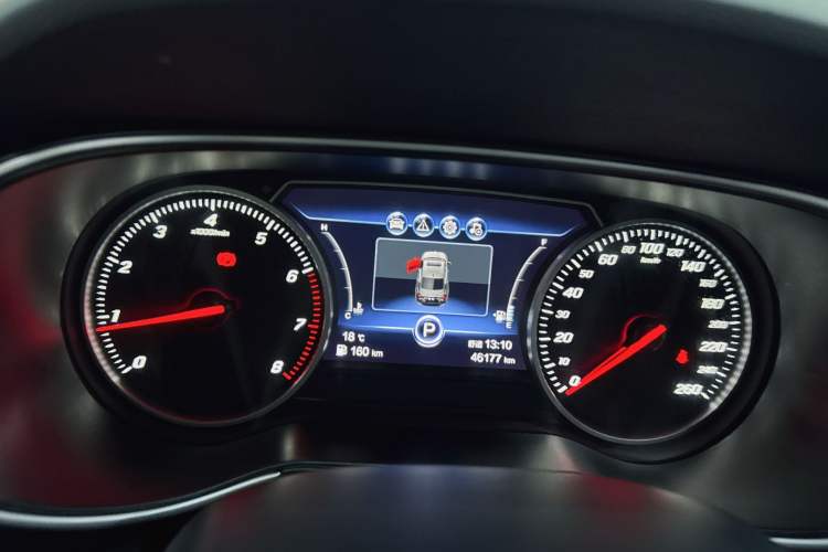 Used Hongqi H5 2022 Classic Model 1.5T DCT Flagship Edition Odometer Close Up