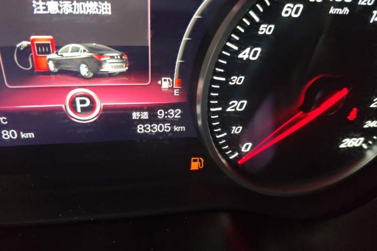 Used Hongqi H5 2022 Classic Model Facelift 1.5T DCT Qiyun Edition Odometer Close Up