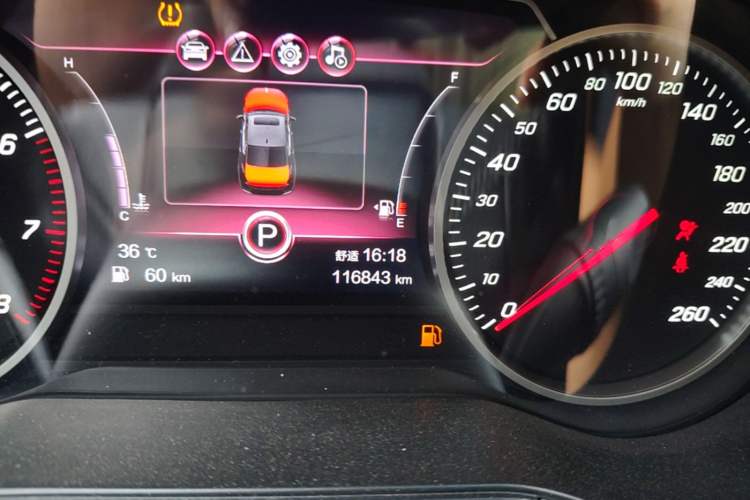 Used Hongqi H5 2022 Classic Model Facelift 1.5T DCT Qiyun Edition Odometer Close Up