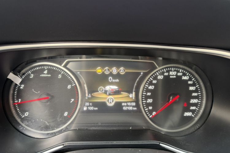 Used Hongqi H5 2022 Classic Model Facelift 1.5T DCT Qiyun Edition Odometer Close Up