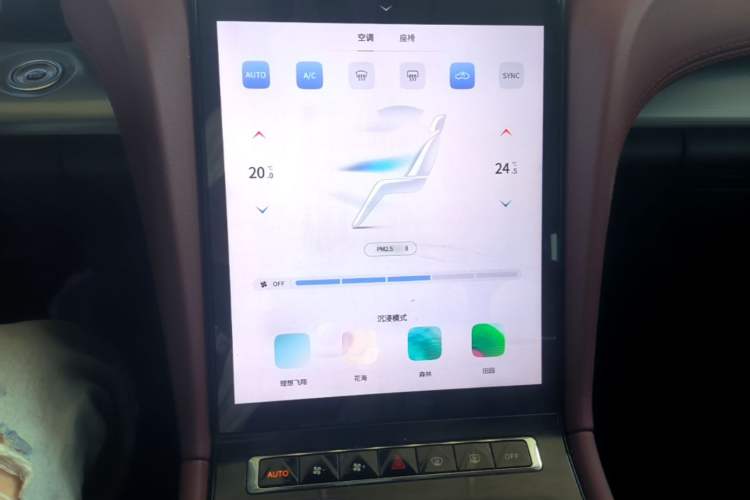 Used Hongqi H5 2023 2.0T Automatic Smart Connect Flagship Edition Audio And AC Panel