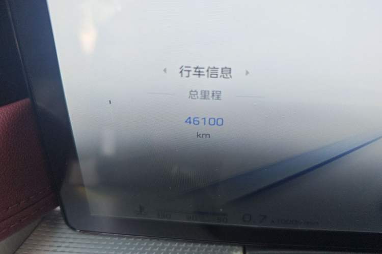 Used Hongqi H5 2023 2.0T Automatic Smart Connect Flagship Edition Odometer Close Up