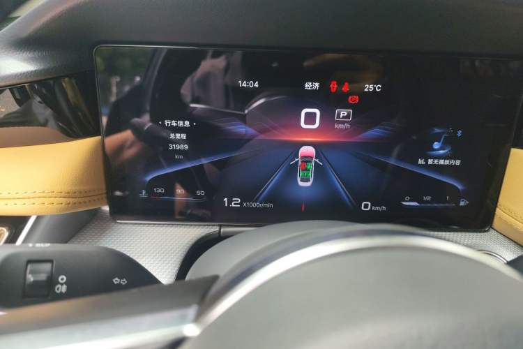 Used Hongqi H5 2023 2.0T Automatic Smart Connect Flagship Edition Odometer Close Up