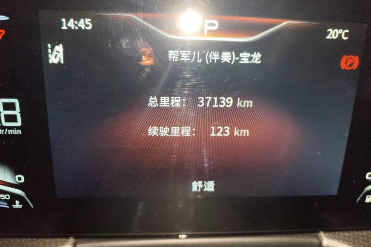 Used Hongqi H5 2023 2.0T Automatic Smart Connect Flagship Edition Odometer Close Up