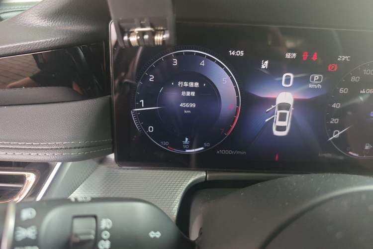 Used Hongqi H5 2023 2.0T Automatic Smart Connect Flagship Edition Odometer Close Up