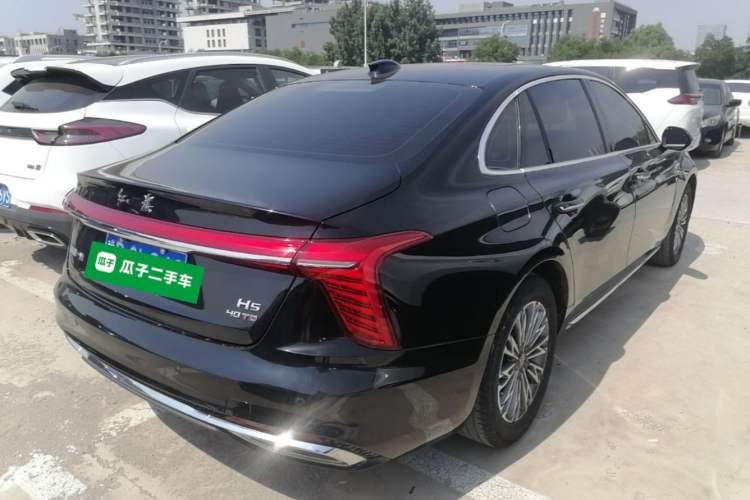 Used Hongqi H5 2023 2.0T Automatic Smart Connect Flagship Edition Rear Right 45 Deg