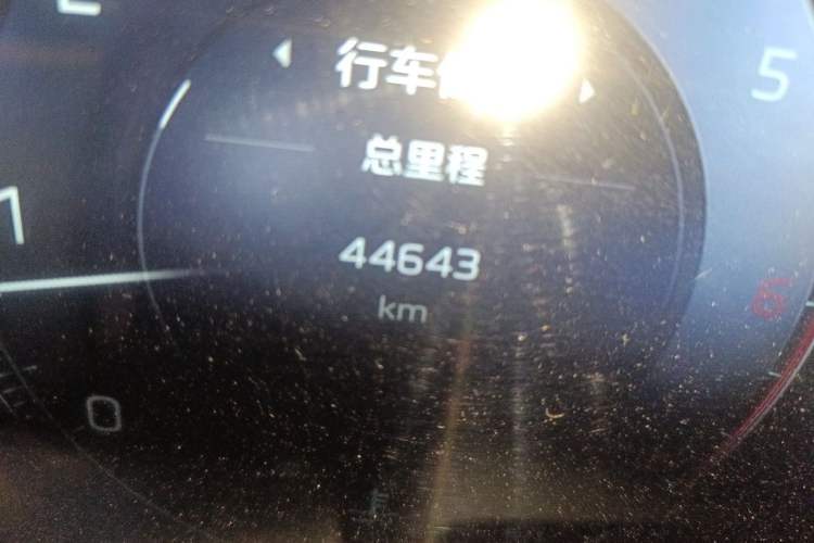 Used Hongqi H5 2023 2.0T Automatic Smart Connect Flagship Edition Odometer Close Up