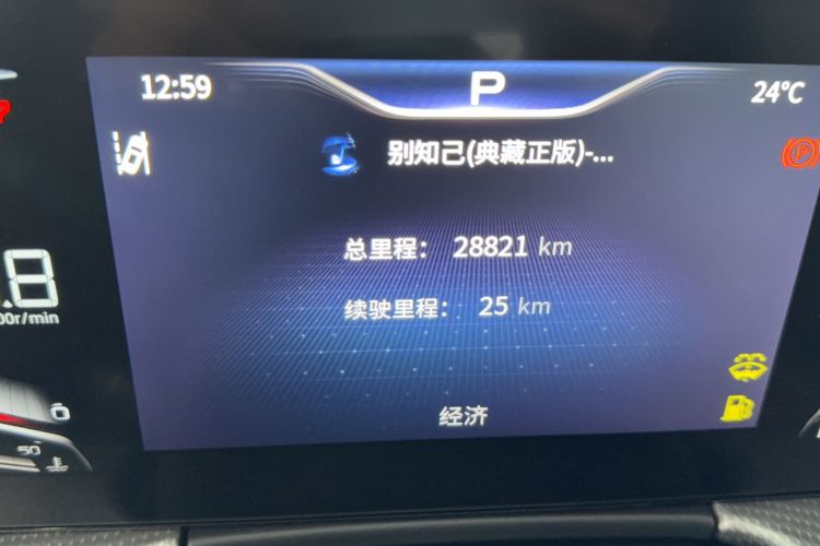 Used Hongqi H5 2023 2.0T Automatic Smart Connect Flagship Edition Odometer Close Up