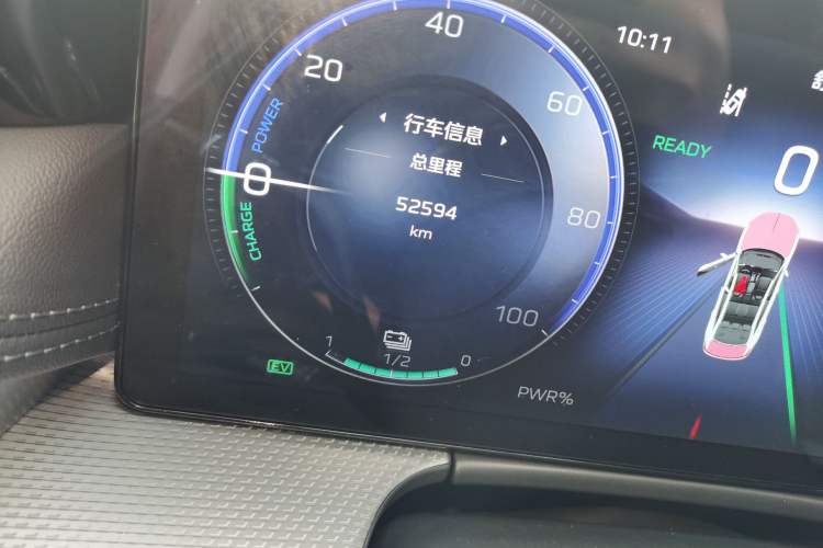 Used Hongqi H5 2023 1.5T HEV Smart Connect Flagship Edition Odometer Close Up