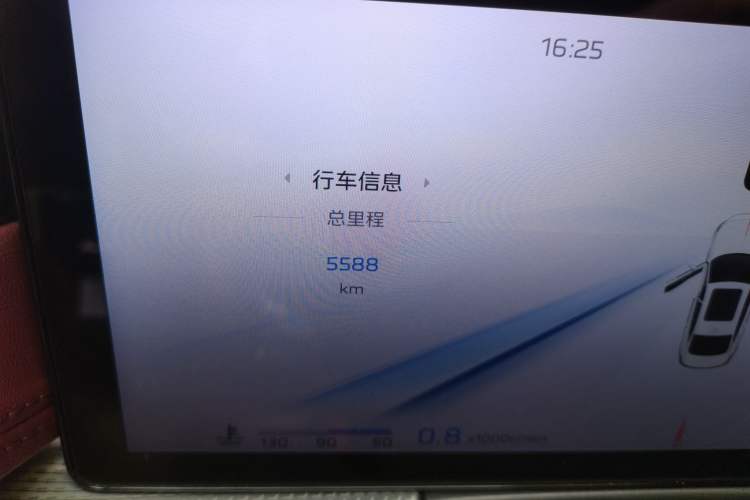 Used Hongqi H5 2023 2.0T Automatic Smart Connect Flagship Edition Odometer Close Up