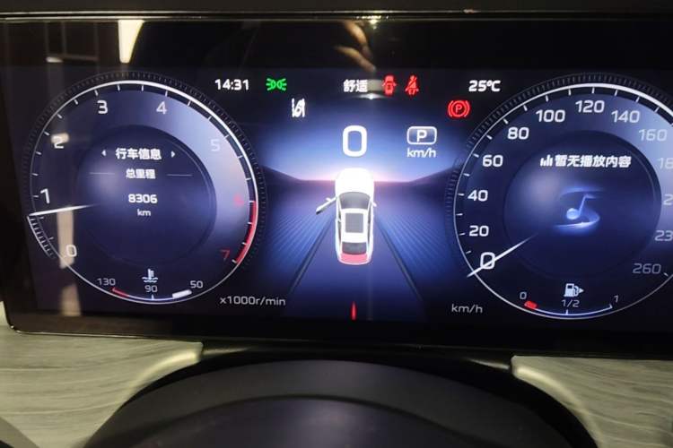 Used Hongqi H5 2024 2.0T Automatic Smart Connect Flagship Edition Instrument Cluster