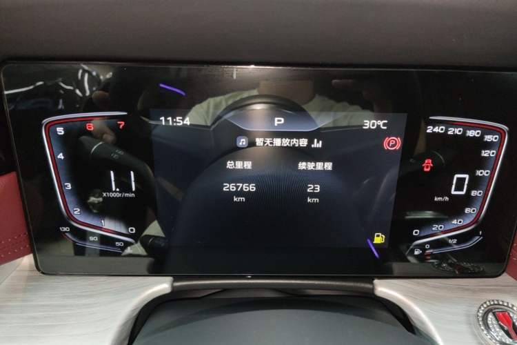 Used Hongqi H5 2024 1.5T DCT Smart Connect Flagship Edition Instrument Cluster