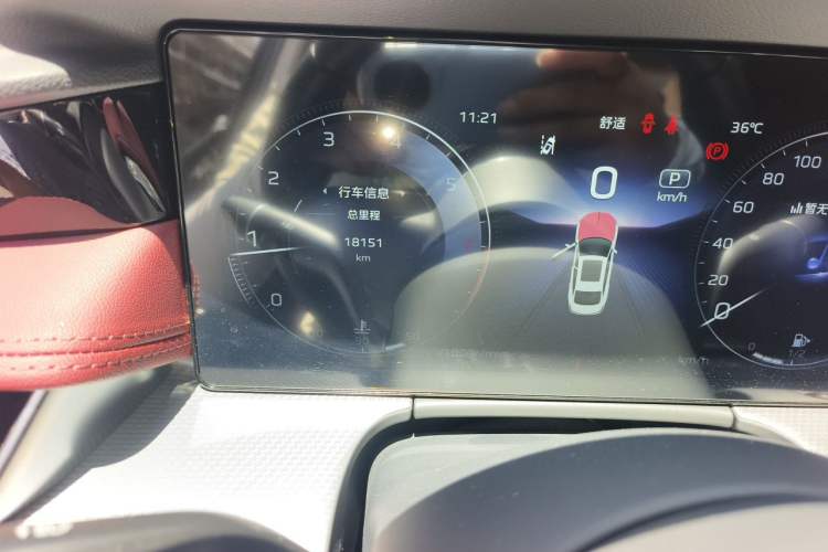Used Hongqi H5 2024 2.0T Automatic Smart Connect Flagship Edition Odometer Close Up