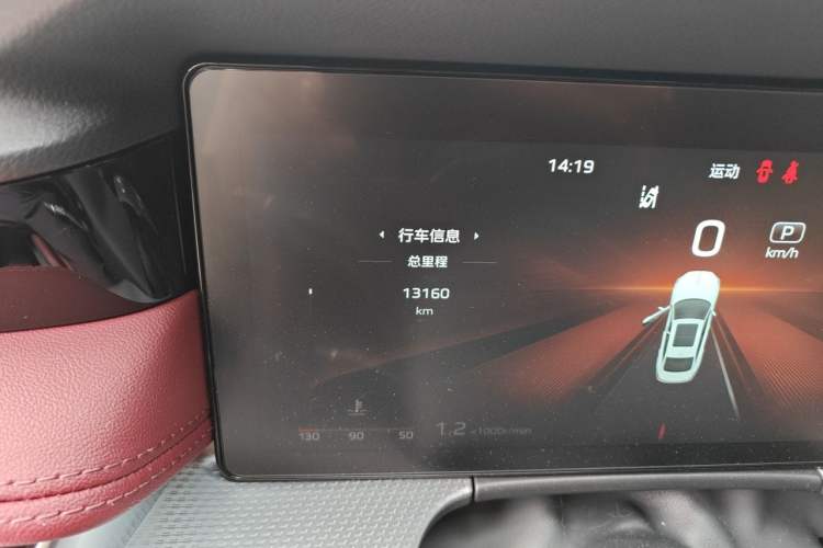 Used Hongqi H5 2024 2.0T Automatic Smart Connect Flagship Edition Odometer Close Up