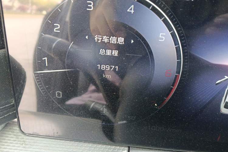 Used Hongqi H5 2024 2.0T Automatic Smart Connect Flagship Edition Odometer Close Up